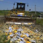 Русия унищожава контрабандни храни